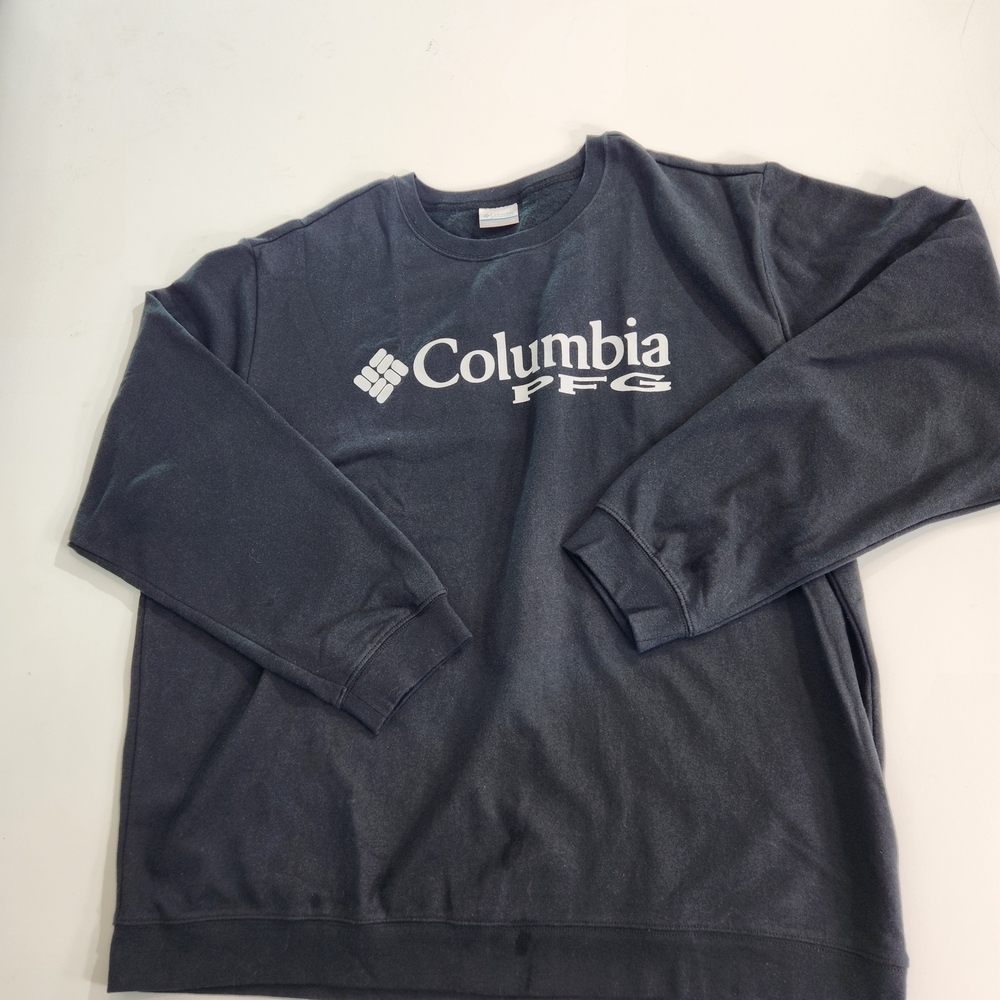 Columbia Pfg Mens Size 2X Pullover Graphic Crew Sweatshirt black NWT 01